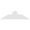Ekena Millwork Portland Architectural Grade PVC Gable Bracket, 36"W x 10 1/2"H x 4"D x 6"F, 7/12 Pitch GBP036X11X0406POR00 - alternate 5